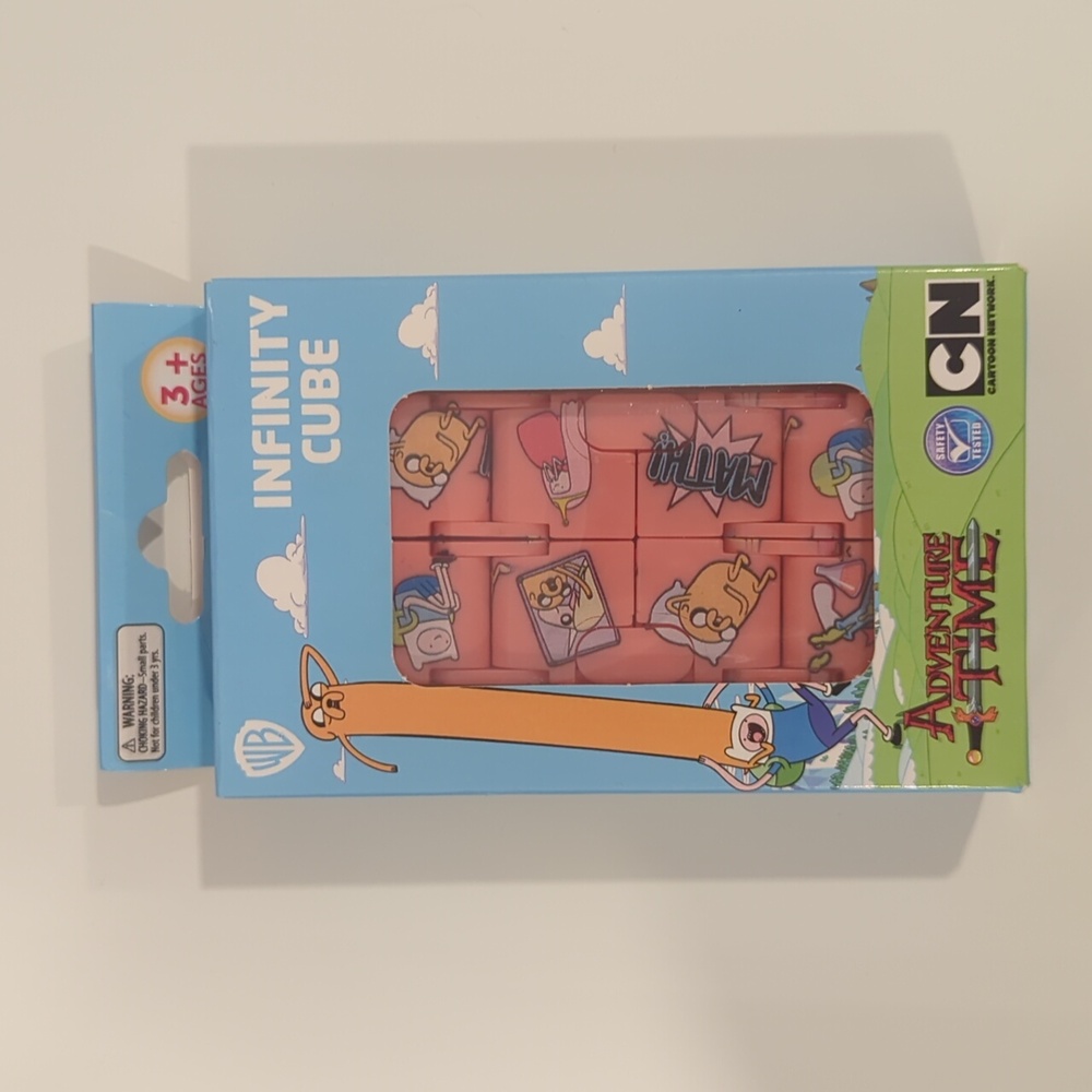 CN Adventure Time Pink Infinity Cube Fidget Toy  Kids  Stocking Stuffer NIB